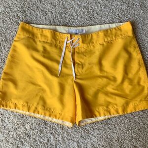 Parke & Ronen men’s swim trunks.  Bright yellow size 36